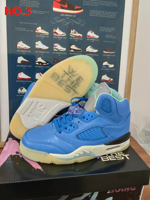 Air Jordan 5 Men Shoes We The Best Blue;